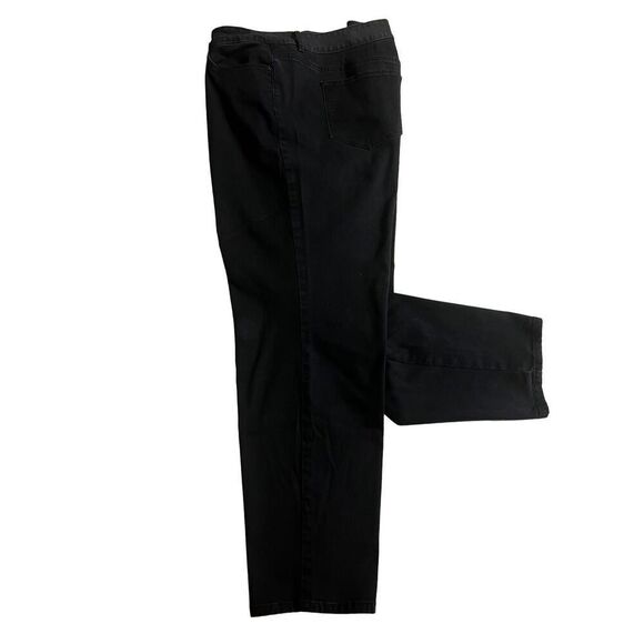 Liz Claiborne Ultimate Curby Fit black denim jeans  size 20W - Picture 1 of 6